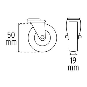 Cama de plástico 36" para mecánico - TRUPER