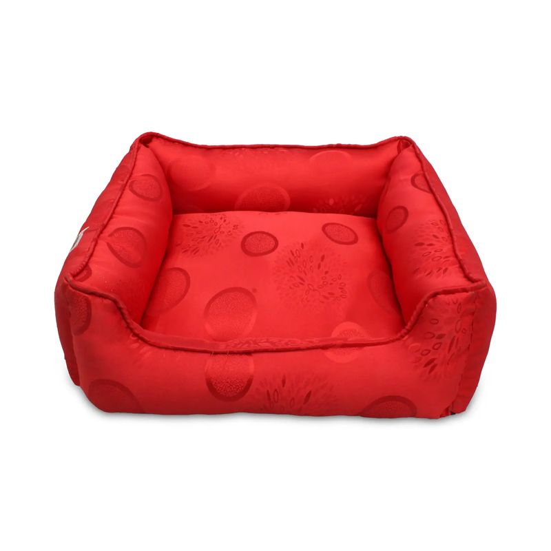 Cama-para-perro-cuadrada-talla-M-de-51-x-51-cm-de-textura-acolchada.-Ideal-para-mascotas-de-tamaño-pequeño-a-mediano