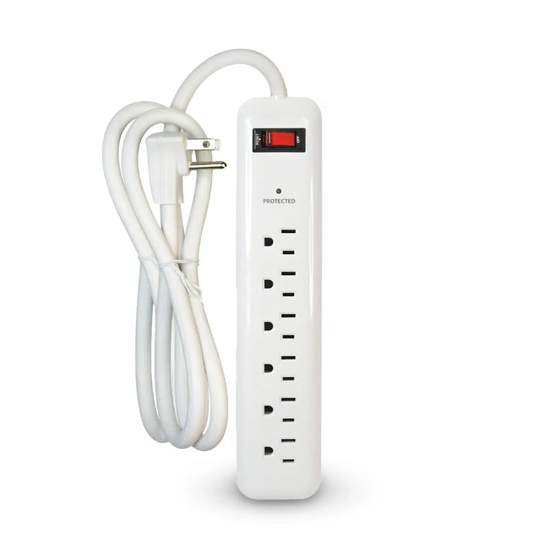Cortapicos-de-6-tomas-aterrizadas-y-cable-de-2.43-m-para-interiores.-Protege-contra-sobrecargas-de-hasta-1000-Joules