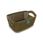 Canasta-rectangular-plastica-multiusos-entretejida-de-9-pulgadas-o-23.5-cm-de-diseño-tipo-MITRIL-con-capacidad-de-3-l