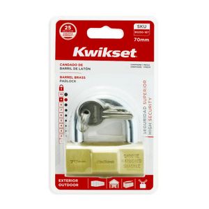 Candado Barril 70Mm Uso Pesado Kwikset - KWIKSET