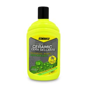 Cera automotriz SELLANTE Hidro Repelente + aditivos cerámicos. Crea una capa que repele agua y el polvo: 500 ml - SIMONIZ