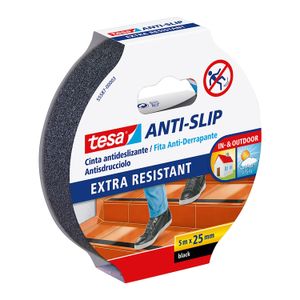 Cinta Anti Desliz Ext/Resist 5Mx25Mm Negra - TESA
