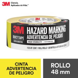 Cinta Ducto Advertencia Peligro 48X18,28M - 3M