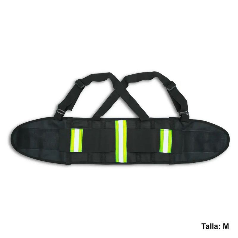 Cinturon-anti-lumbago-tipo-faja-talla-MEDIUM-con-tirantes-cintas-reflectivas-y-4-varillas-de-soporte-en-la-espalda