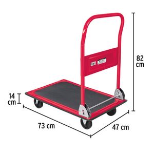Coche de carga tipo plataforma con 150kg de carga - PRETUL