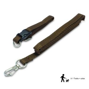 Collar C/Trailla P/Perro P1 Pinkis Pets - PINKIS PETS