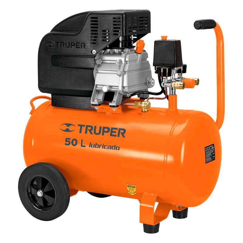 Compresor-2.5Hp-50L-V-120V-116Psi-4.4Cf-Truper