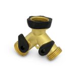 Conector-en-Y-metalico-con-acople-a-manguera-roscado-con-empaque-y-valvulas-de-apertura-manual-independiente