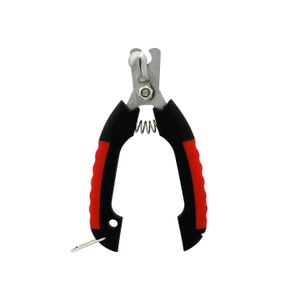 Cortauñas de mascota pequeño de 12 cm con mango ergonómico suave y protector de uñas para perros y gatos - VIDA DE PERRO