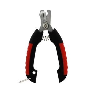 Cortauñas de mascota mediano de 16 cm con mango ergonómico suave y protector de uñas para perros y gatos - VIDA DE PERRO
