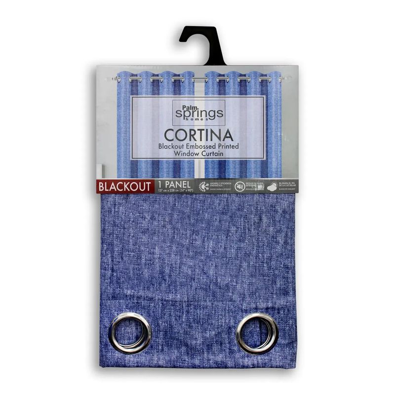 Cortina-Blackout-Estampada-Navy