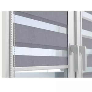 Cortina Enrollable Zebra Gris 1,00X1,60 - MAPLAST