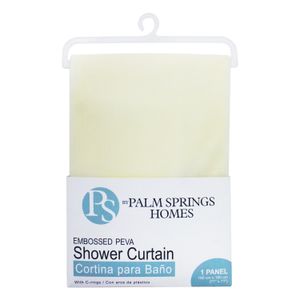Cortina P/Banio C/Ganchos Beige - PALM SPRINGS HOMES