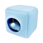 Cama-cubo-felino-acolchada-de-34-x-32-cm-talla-S-cuadrada.-Incluye-una-almohada-cuadrada-en-su-interior