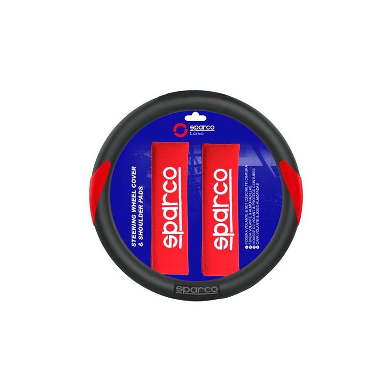 Cubre-Volante-Mas-Pad-Rojo-Sparco