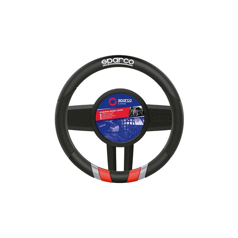 Cubre-Volante-Printed-Rojo-38Cm-Sparco