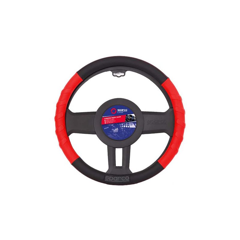 Cubre-Volante-Pvc-Tire-Marck-Rojo-38Cm-Sparco