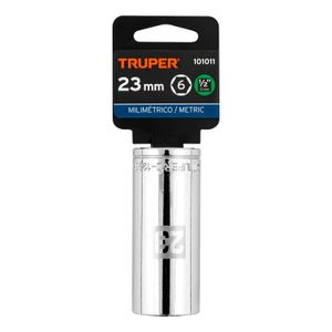 Dado largo de 23 mm, 6 puntas, cuadro 1/2" - TRUPER