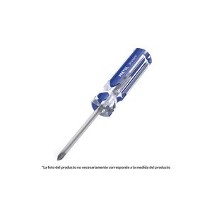 Desarmador de cruz 1/4 x 1-1/2" mango de PVC - PRETUL