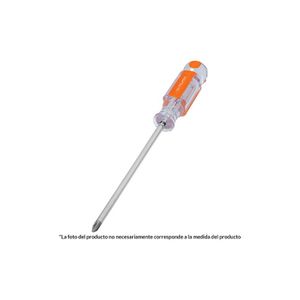 Desarmador de cruz 1/8" x 6" mango de acetato - TRUPER