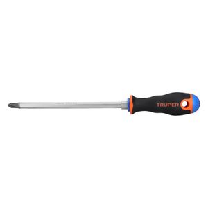 Desarmador de cruz 3/8" x 8" mango Comfort Grip - TRUPER