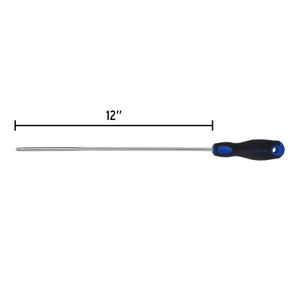 Desarmador de cruz 1/4" x 12" mango Comfort Grip - PRETUL