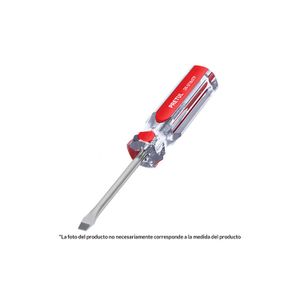 Desarmador plano 1/4 x 1-1/2" mango de PVC - PRETUL