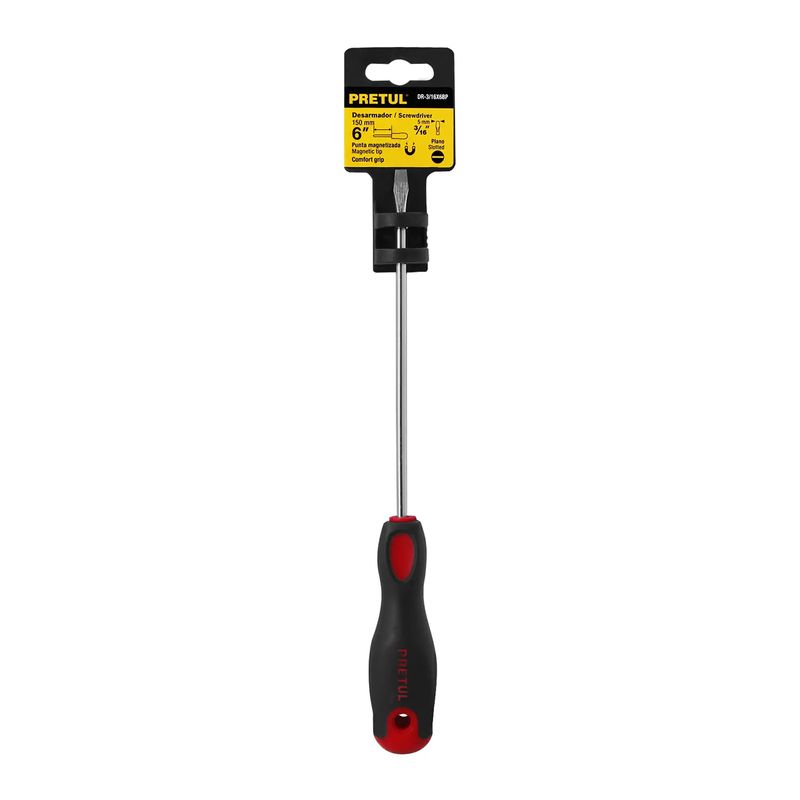 Desarmador-Plano-6--3-16-Grip-Pretul