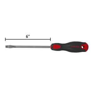 Desarmador plano 5/16" x 6" mango Comfort Grip - PRETUL
