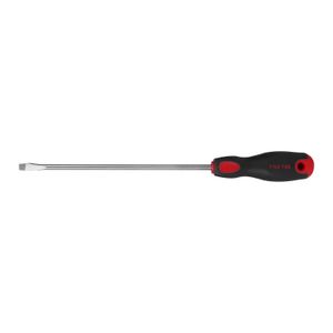 Desarmador plano 1/4" x 8"mango Comfort Grip - PRETUL