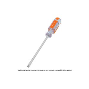 Desarmador plano 3/8" x 8" mango de acetato - TRUPER
