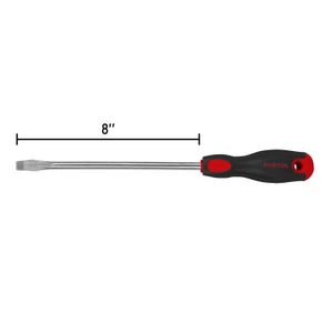 Desarmador plano 3/8" x 8" mango Comfort Grip - PRETUL