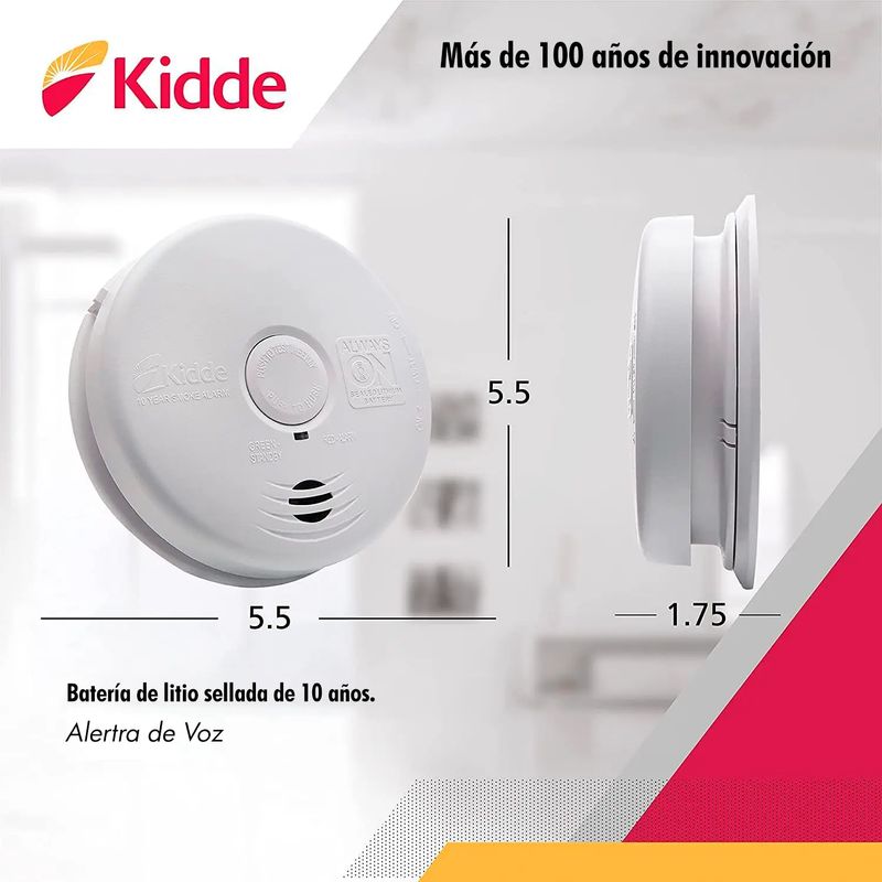 Detector-De-Humo-Kidde-I12010S