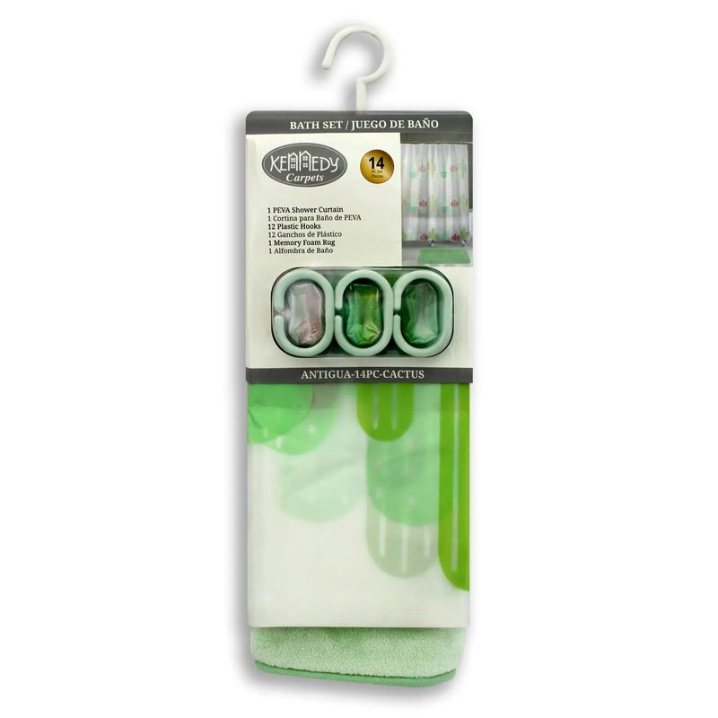 Conjunto-para-baño-que-contiene--1-cortina-plastica-de-178-x-178-cm---12-ganchos-y-1-alfombra-afelpada-de-40-x-60-cm