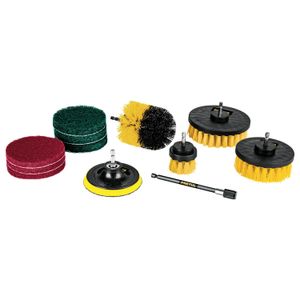Juego 12 accesorios de limpieza y asentado p/taladro - PRETUL