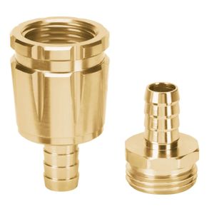 Juego de conectores 1/2" macho/hembra robustos de aluminio - TRUPER