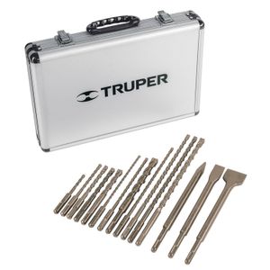 Juego de 15 brocas y cinceles SDS plus en estuche - TRUPER