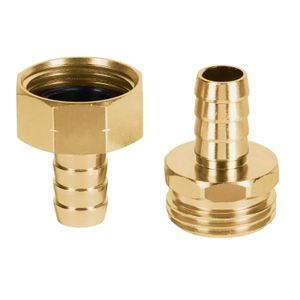 Juego de conectores 1/2" macho/hembra de aluminio - TRUPER