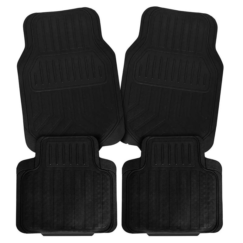 Jgo.4Pz-Moqueta-P-Auto-Caucho-Negro-Tkc-Econom