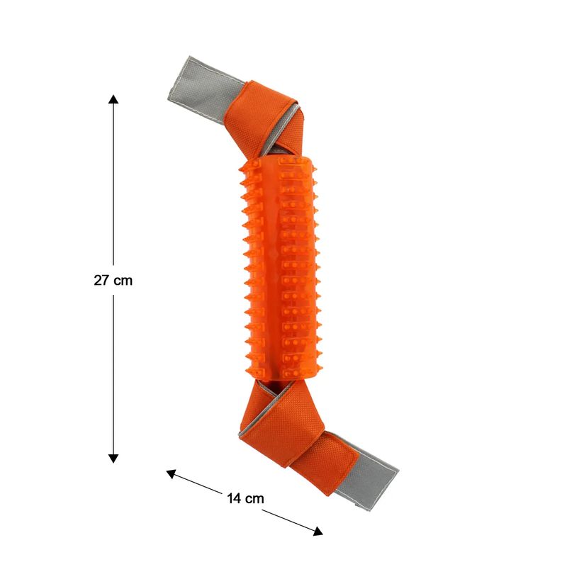 Juguete-masticador-de-34-cm-con-cintas-de-nylon-y-envoltura-tubular-de-goma-resistente-a-mordiscos-agresivos