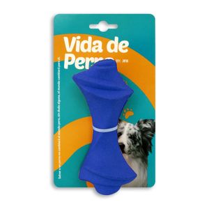 Juguete para perros elaborado en caucho natural semi rígido de 16 cm de forma similar a hueso - VIDA DE PERRO