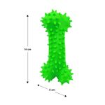 Juguete-para-perros-elaborado-en-caucho-natural-semi-rigido-de-14-cm-en-forma-de-hueso-con-puntas-suaves