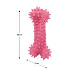 Juguete-para-perros-elaborado-en-caucho-natural-semi-rigido-de-14-cm-en-forma-de-hueso-con-puntas-suaves