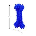 Juguete-para-perros-elaborado-en-caucho-natural-semi-rigido-de-14-cm-en-forma-de-hueso-con-puntas-suaves