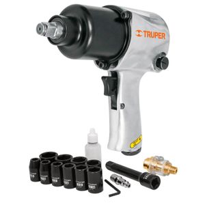 Kit de llave de impacto 1/2" ind. con estuche plástico - TRUPER