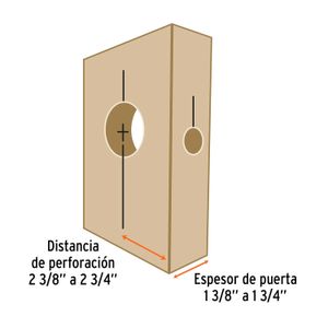 Juego de 4 piezas para instalar cerraduras - TRUPER