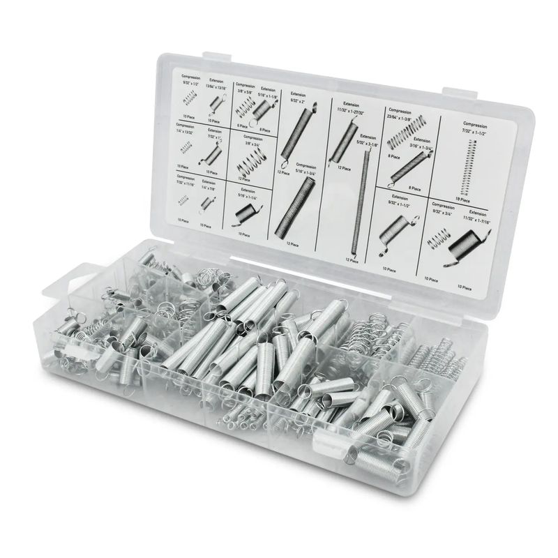 Kit-completo-de-resortes-de-acero-bañados-en-zinc.-Contiene-kit-de-resortes-de-extension-y-compresion--pack-x-200