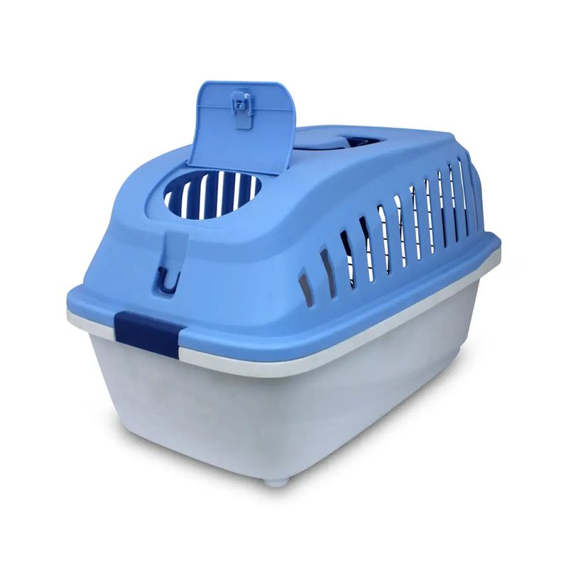 Transportador-para-perros-de-plastico-con-ventilas-de-flujo-de-aire-y-puerta-metalica.-Ideal-para-razas-mini-a-pequeñas