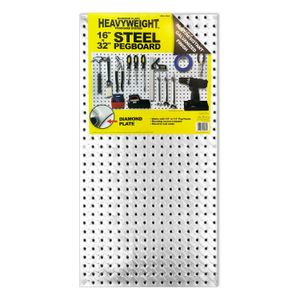 Lámina de acero perforada de 41 x 81 cm galvanizada. Contiene 512 perforaciones para colocar todo tipo de herramientas - JOHN STERLING